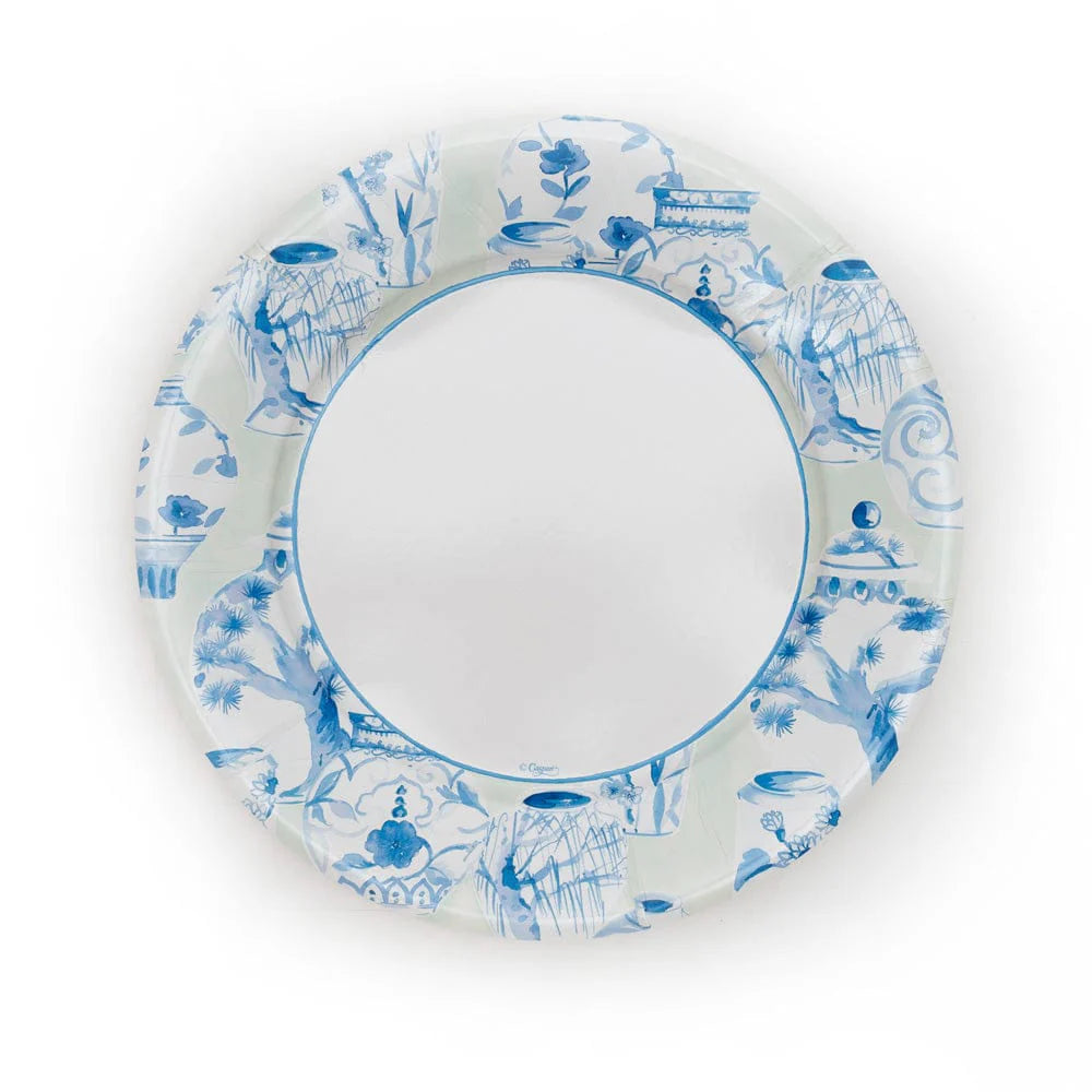 Glazed Porcelain Celadon Dinner Plates