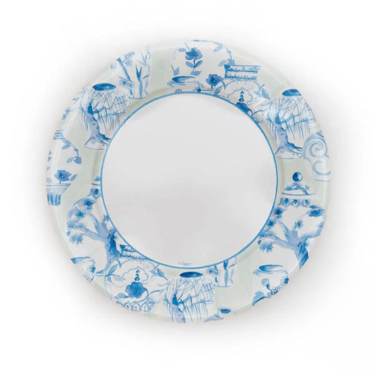 Glazed Porcelain Celadon Dinner Plates