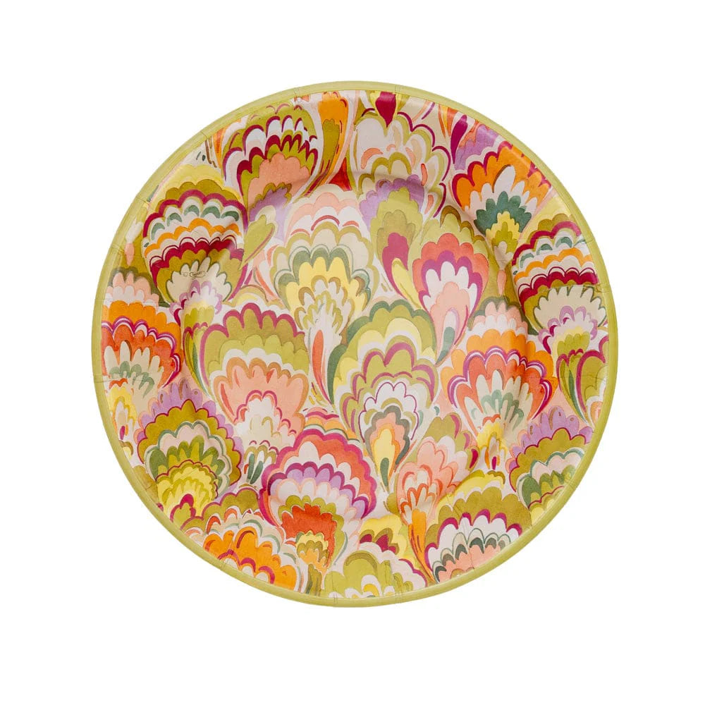 Marbled Ceramica Raspberry Dessert Plates