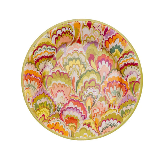Marbled Ceramica Raspberry Dessert Plates