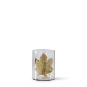 Leaf Cylinder Vases S/2