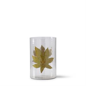 Leaf Cylinder Vases S/2