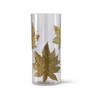 Leaf Cylinder Vases S/2