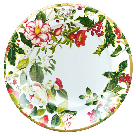 Christmas Chinoiserie Paper Dinner Plates