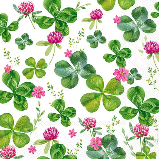 Four Leaf Clover Cocktail Napkins