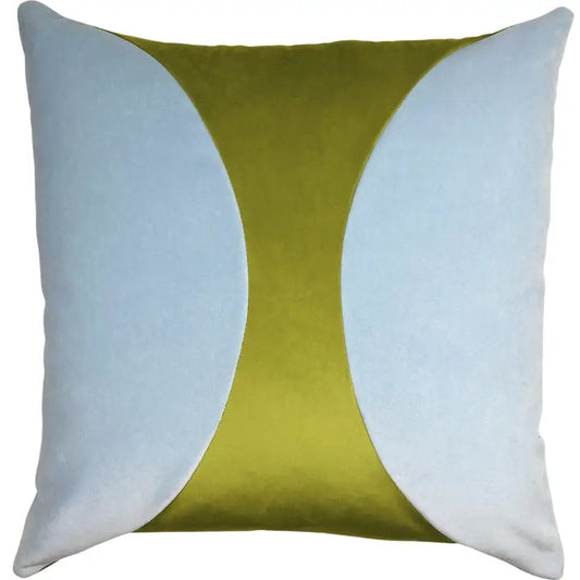 Liv Pillows Chambray/Wasabi -Pair