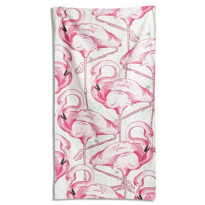 Bonaire Flamingo Giant Beach Towel Pink/Multi