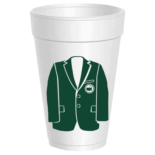 Green Jacket Foam Cups