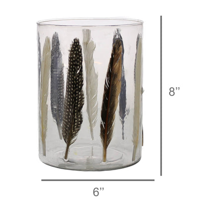 Enameled Feather Hurricane