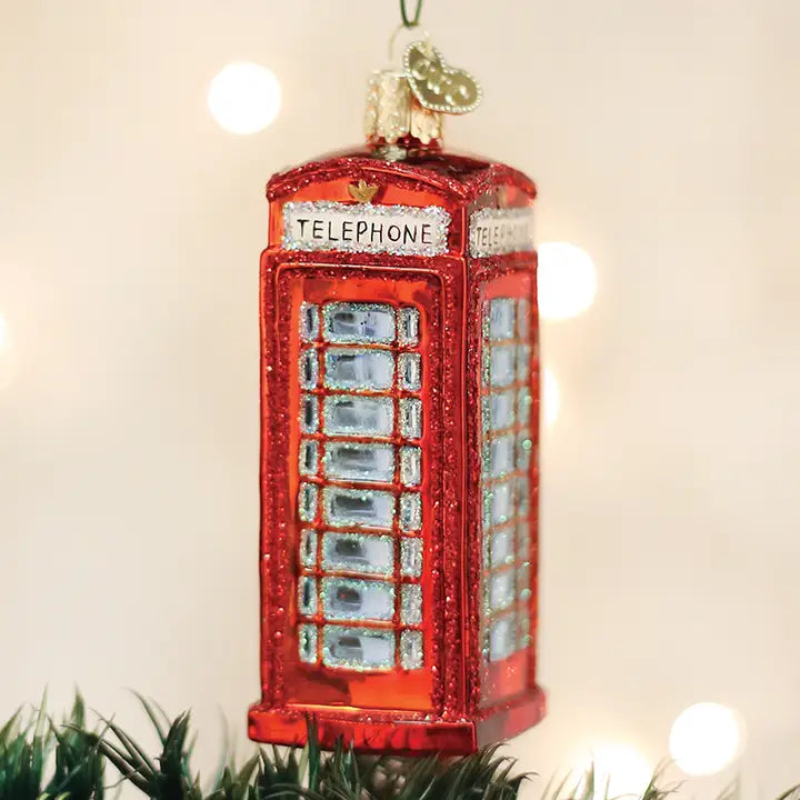 English Phonebooth Ornament