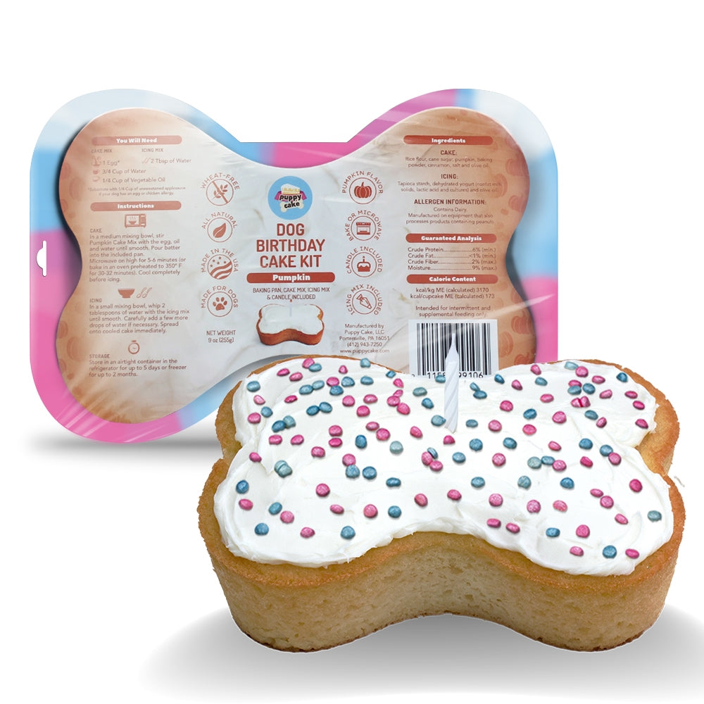 Dog Birthday Cake  Kit - Pumpkin