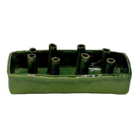 Ceramic Boat Tulipiere Green
