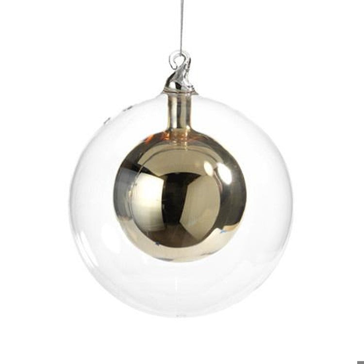 Double Glass Ball Ornament Large