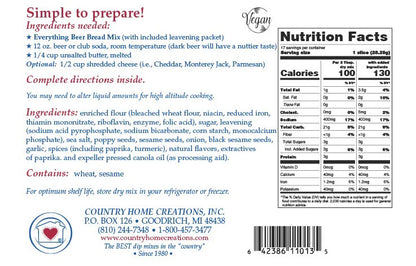 Everything Seasoning Beer Bread