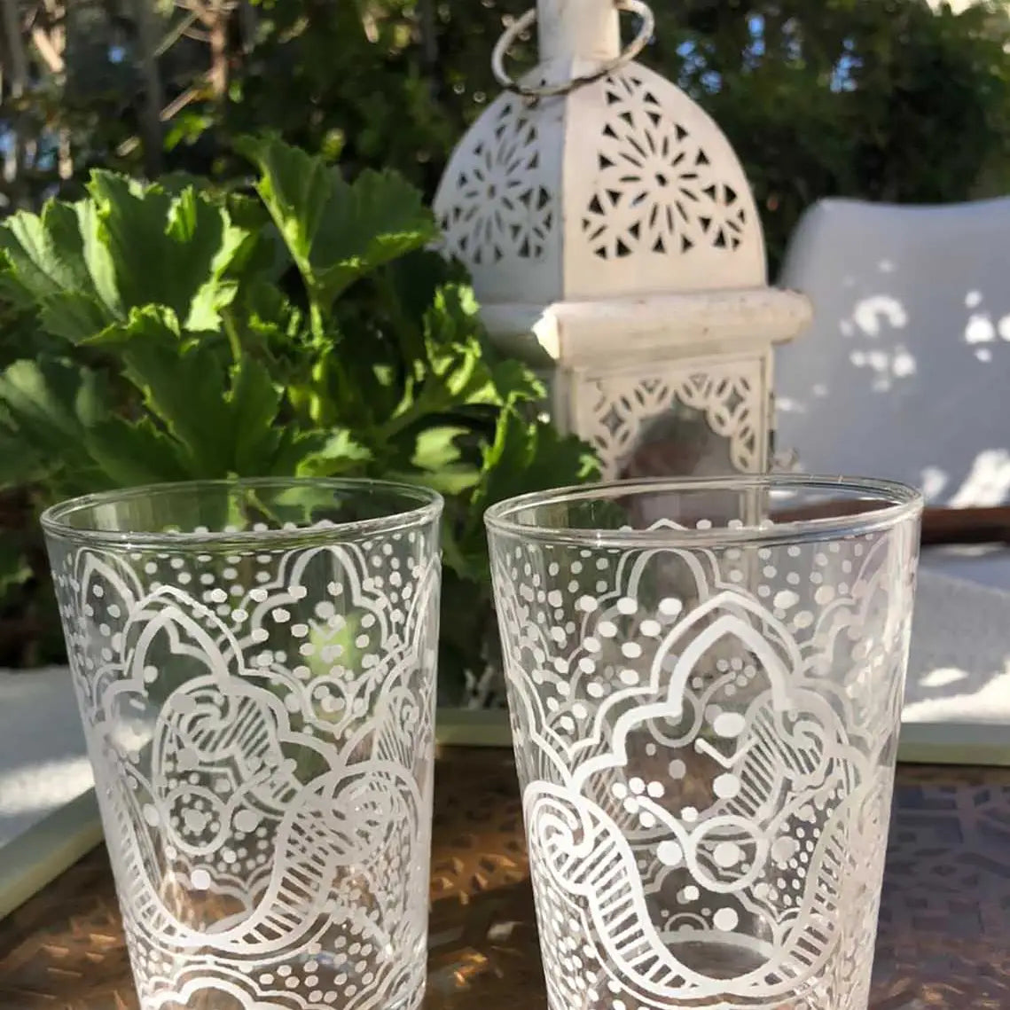White Tea Glasses S/6