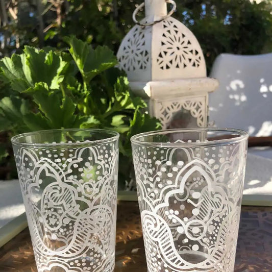 White Tea Glasses S/6