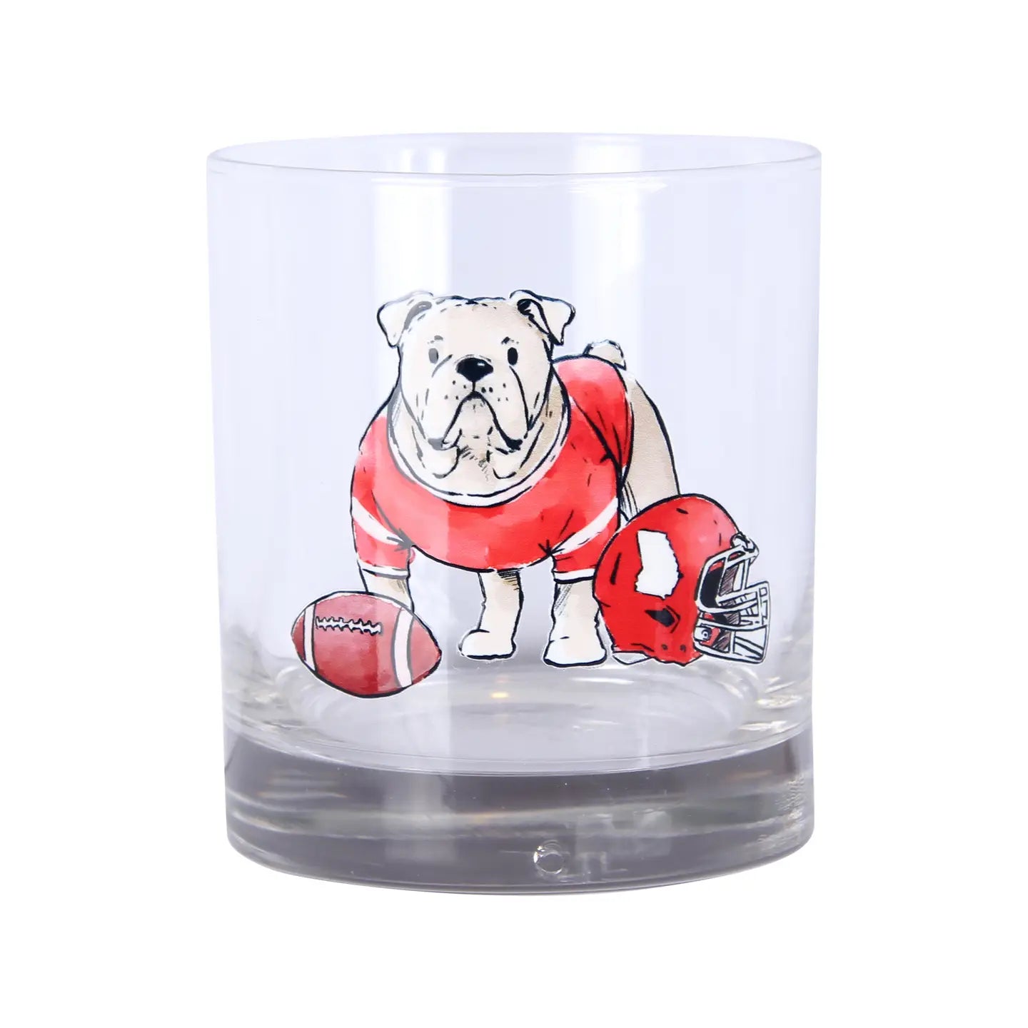 Bulldog Rocks Glass S/2
