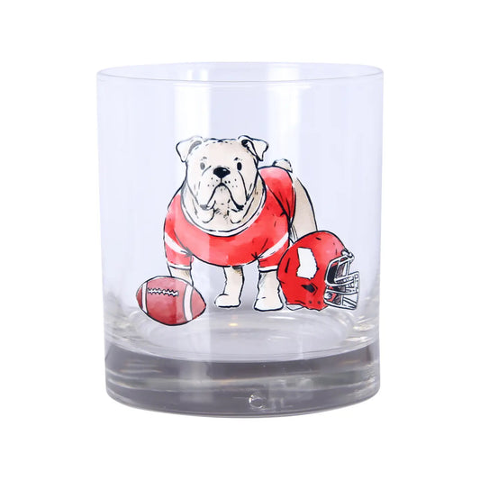 Bulldog Rocks Glass S/2