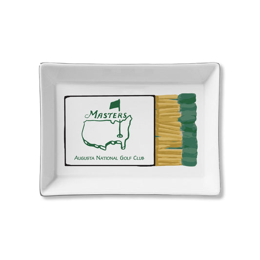 White Masters Match Box Ceramic Tray