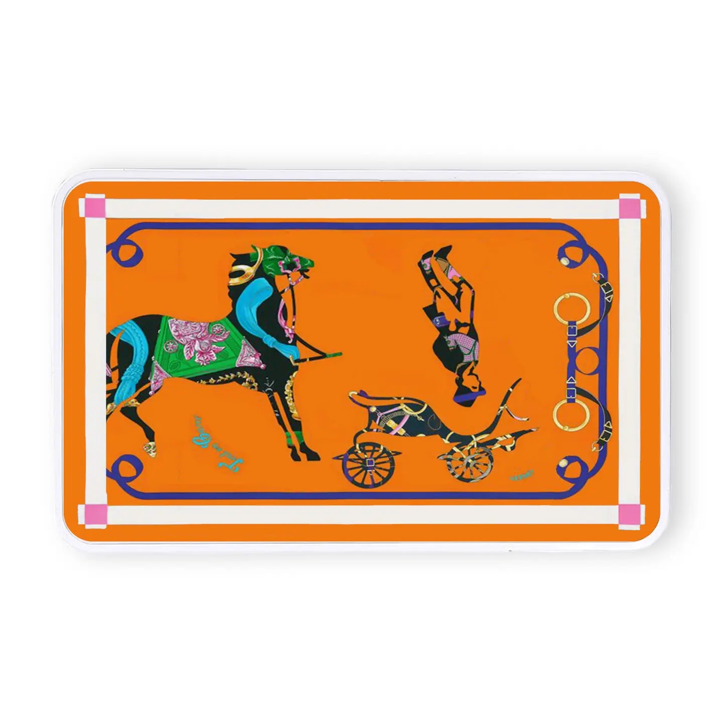 Equestrian Orange Treasure Box