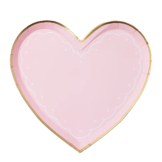 Pink Heart Plates