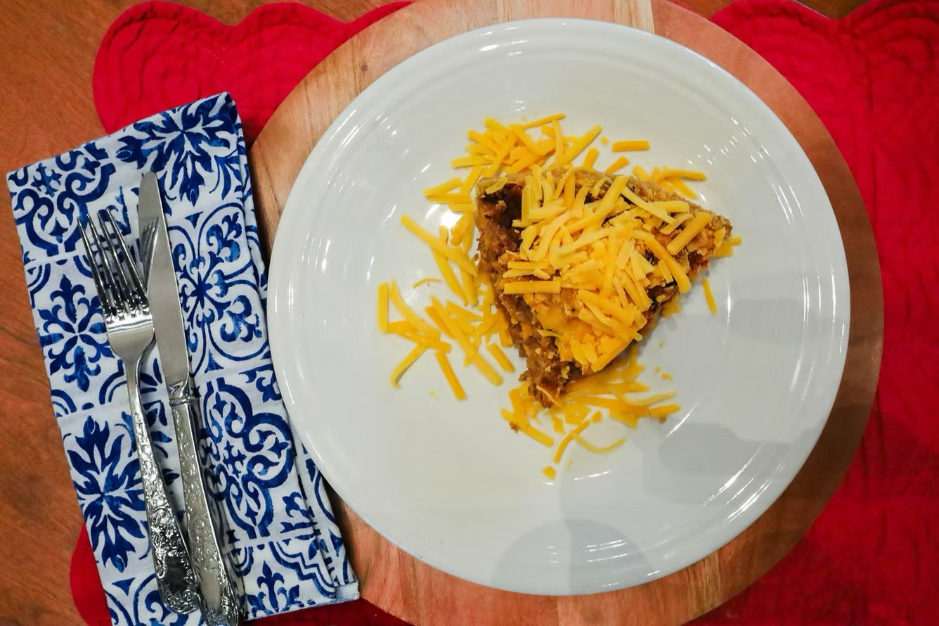 Cheeseburger Pie - Sweet Kaki's
