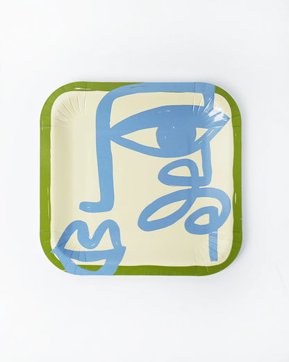 Two Face Dessert Paper Plates