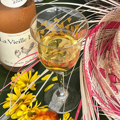 Gold Butterflies Wine