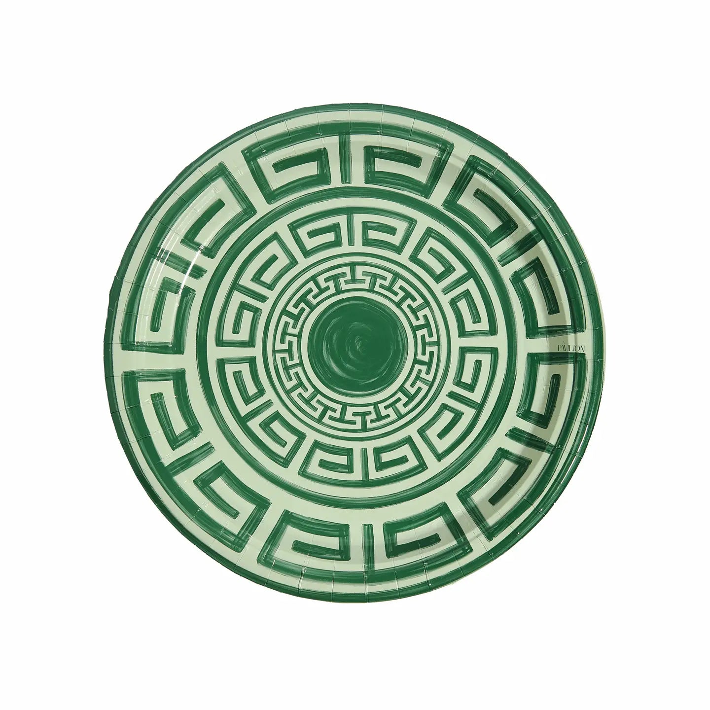 Greek Key Paper Dinner Plates - Assorted Colors