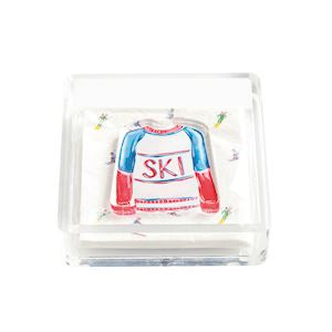 Ski Napkin Caddy Set