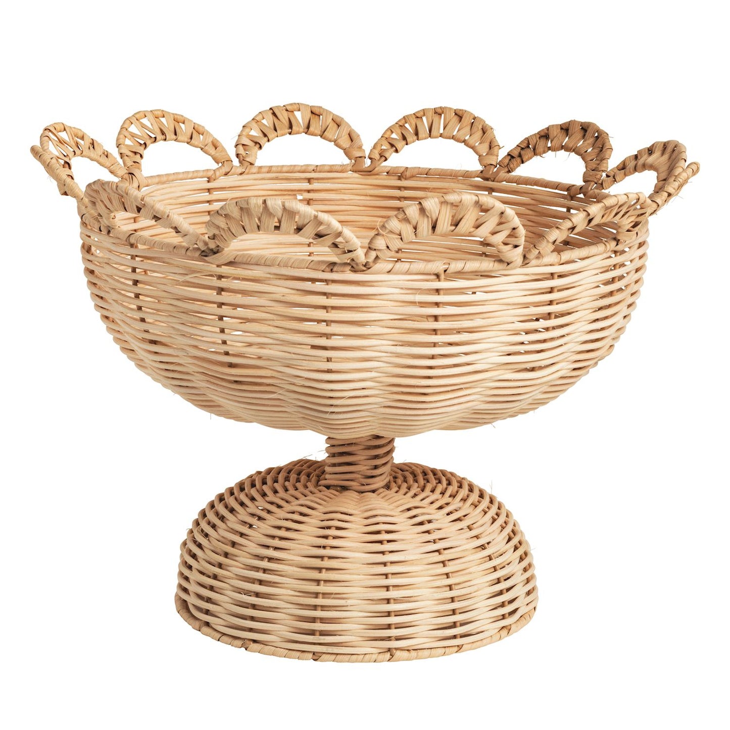 Woven Pedestal Basket