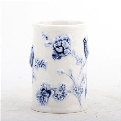 Blue And White Bird Cup