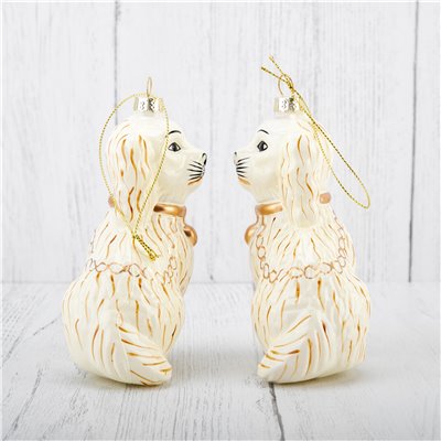 Cream Staffordshire Ornament