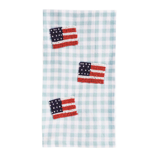 Flag Beaded Americana Towel
