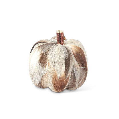 Assorted Feather Pumpkins - 4 Styles