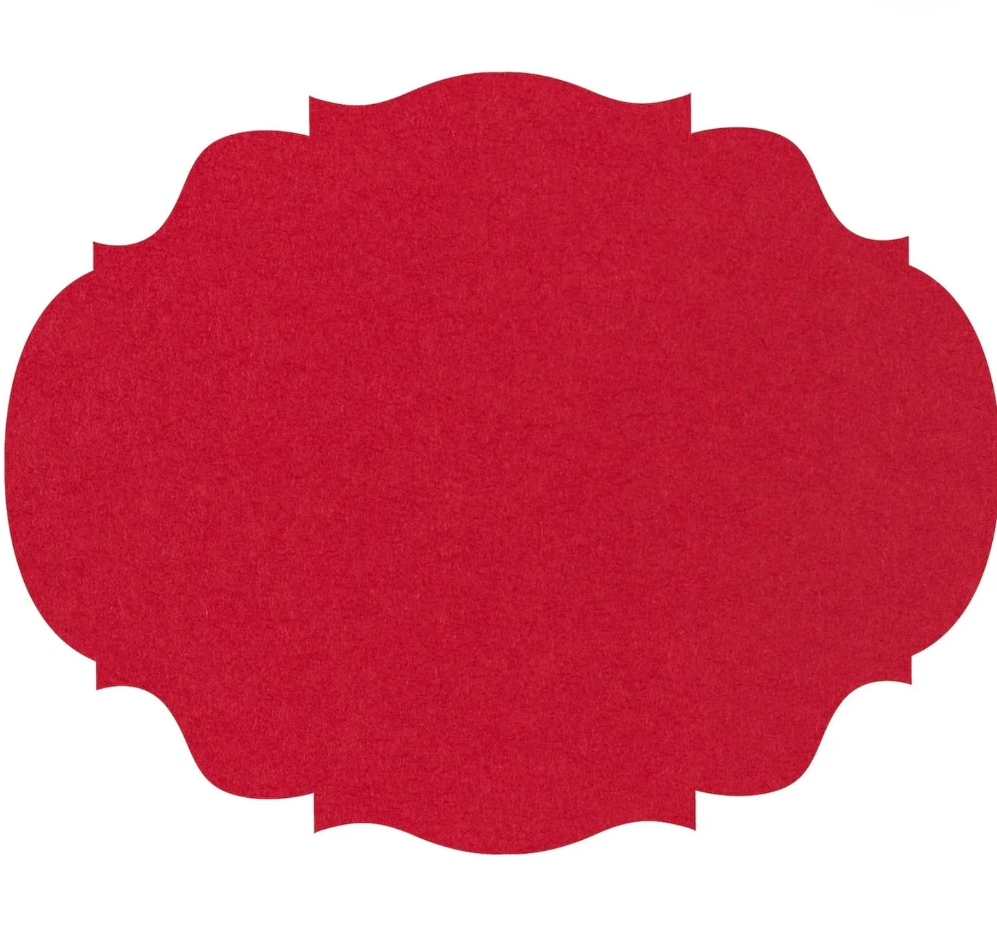 Die-cut Red French Frame Placemat