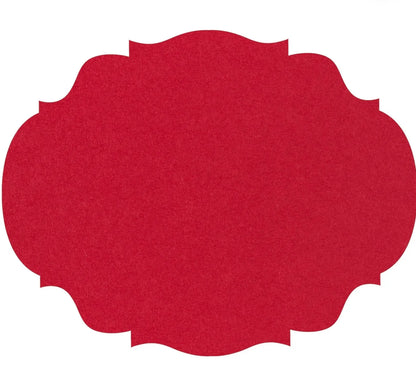 Die-cut Red French Frame Placemat