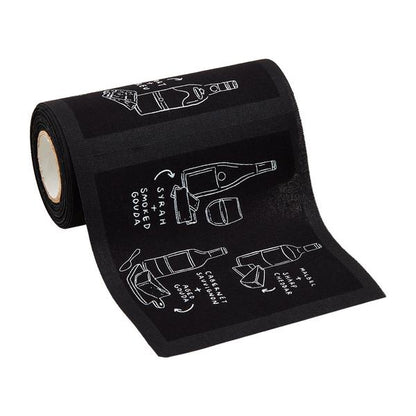 Black Cocktail Napkin Roll