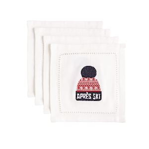 Hat Cocktail Napkins S/4