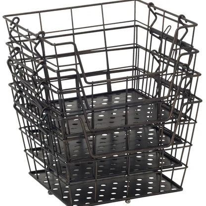 Mikasa Ferme 4 Tier Market Basket Black Open Stock