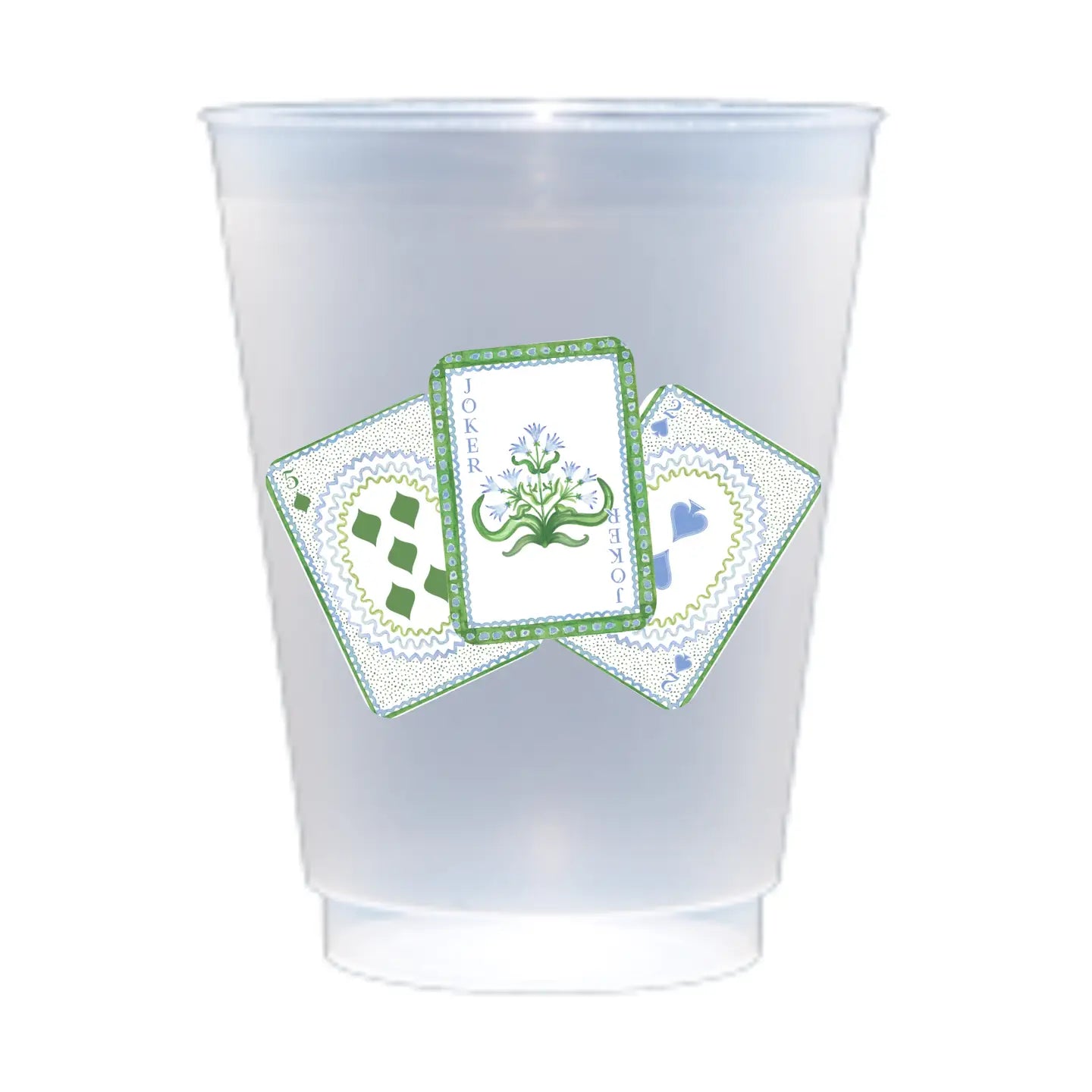 Canasta Playing Cards Shatterproof Cups