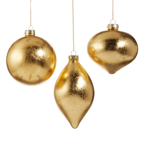 Gold Leaf Ornament - 3 Styles
