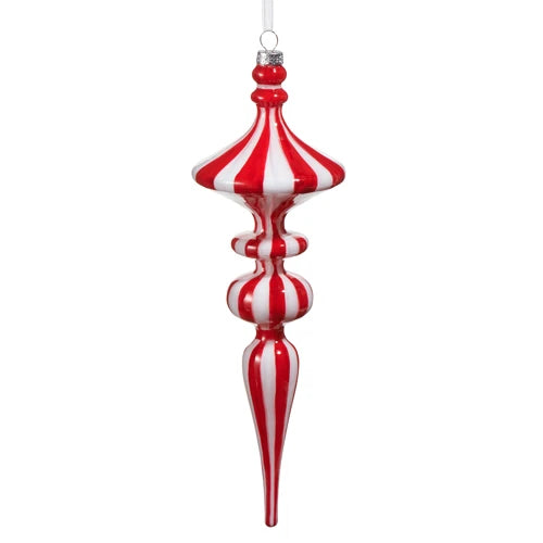 Striped Finial Ornament