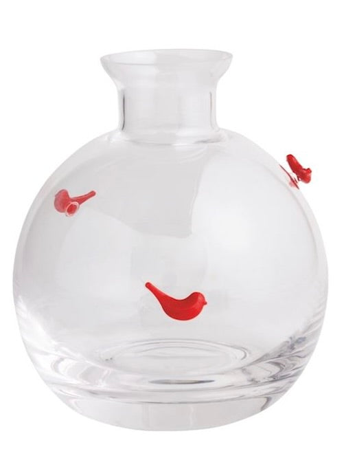 Christmas Glass Icon Bud Vases