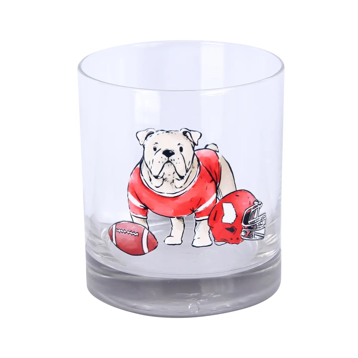 Bulldog Rocks Glass S/2