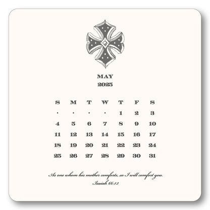 2026 Cross Calendar with Easel