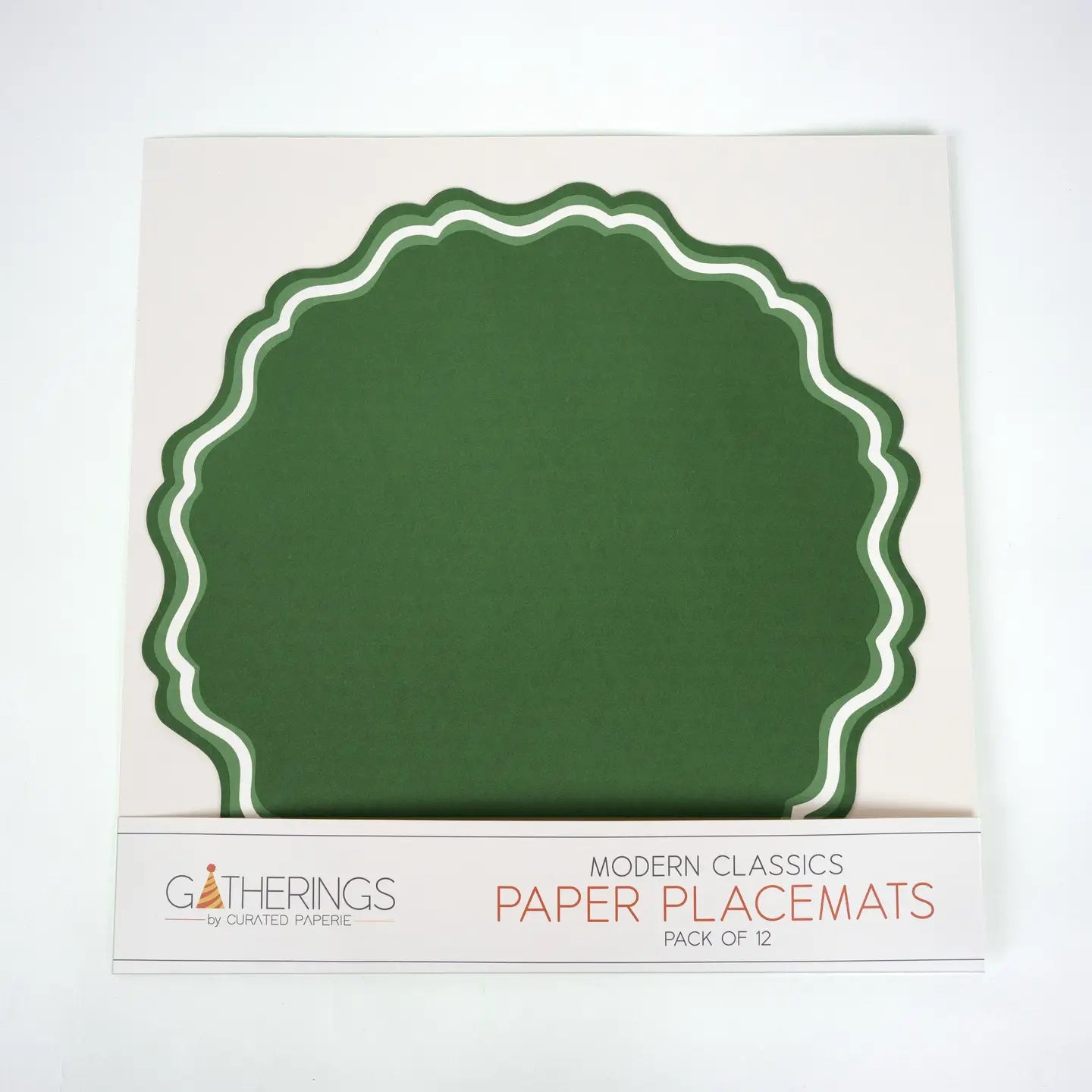 Green Fancy Scallop Placemat