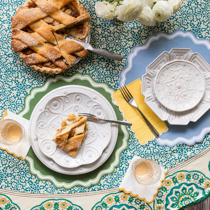 Green Fancy Scallop Placemat