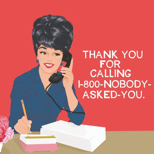 Nobody Asked You Napkin