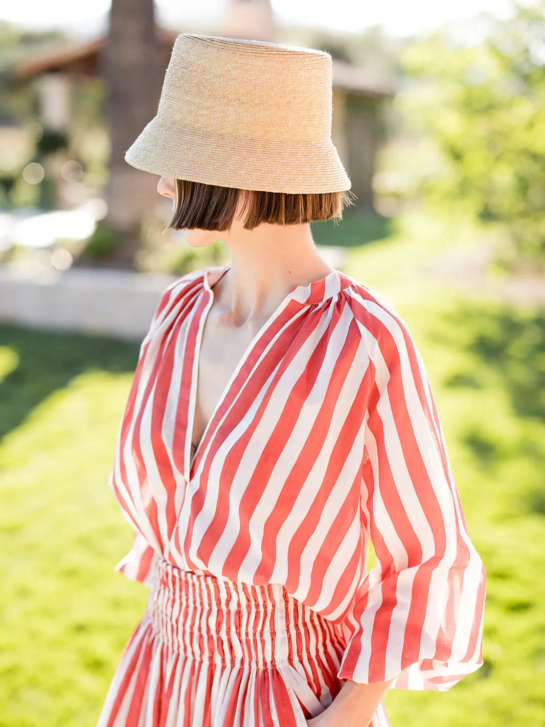 Porto Popover Red Stripes